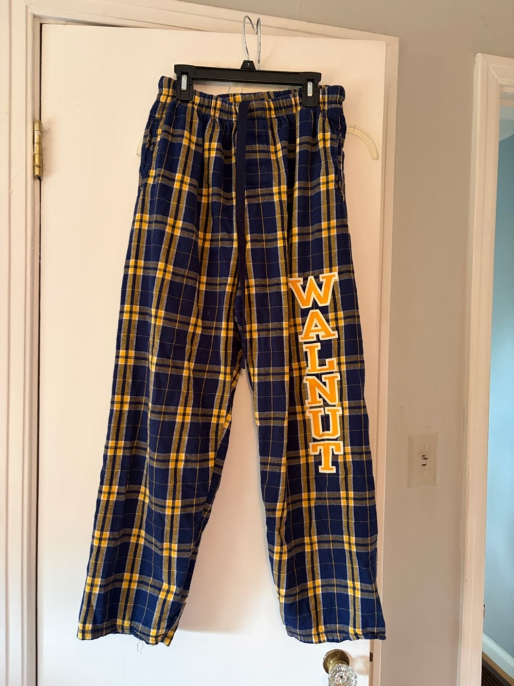 Blue & Yellow Plaid Walnut Hills Lounge Pants